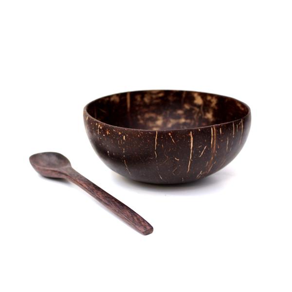 Coconut Shell Bowl & Spoon Set BS276117